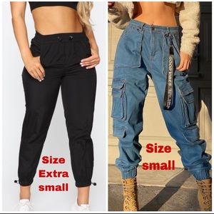 Both Good Vibes Always Denim Joggers - Blue